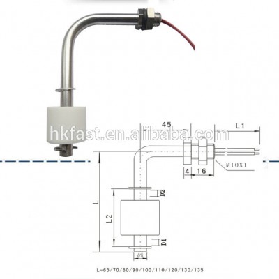 Factory direct wholesale stainless steel electrical water level vertical float ball switch