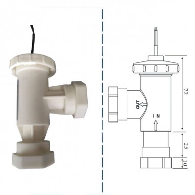 magnetic water water pump flow switch with NPT 3/4