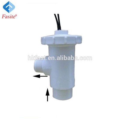 Plastic and magnetic vertically mounted small/low water flow switch for water heater/chiller